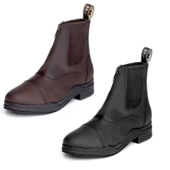 Hy Wax Leather Zip Boot