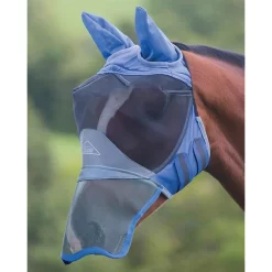 6671 Shires Deluxe Fly Mask With Ears And Nose