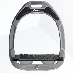 Flex-on Green Composite Ultra Grip Stirrups Silver/black/black