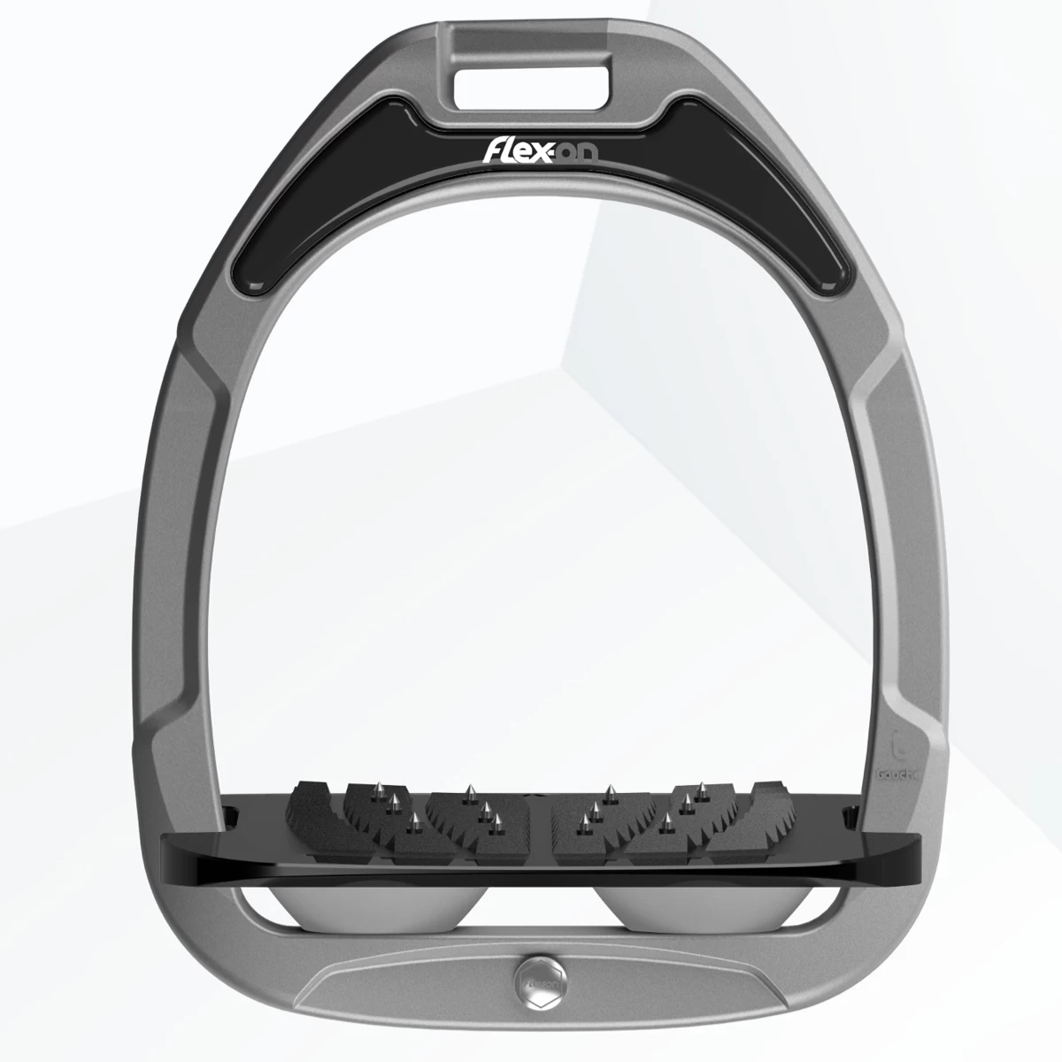 Flex-on Green Composite Ultra Grip Stirrups Silver/black/black 1 Flex-on Green Composite Ultra Grip Stirrups Silver/black/black