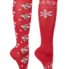 QHP KNEE LENGTH MERRY CHRISTMAS SOCKS