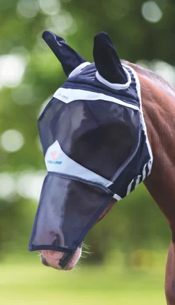 Shires Flyguard Pro Series Fly Mask With Ears And Nose