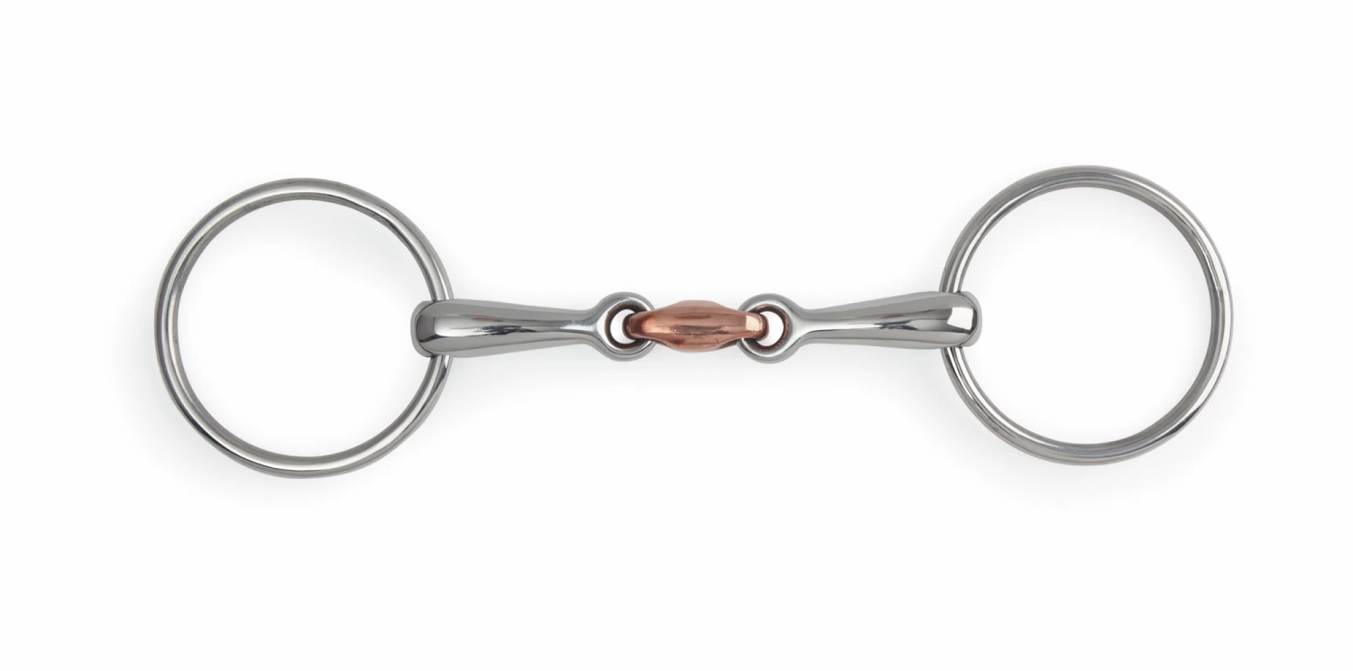 Shires Loose Ring Copper Lazenge Snaffle Bit 1 Shires Loose Ring Copper Lazenge Snaffle Bit